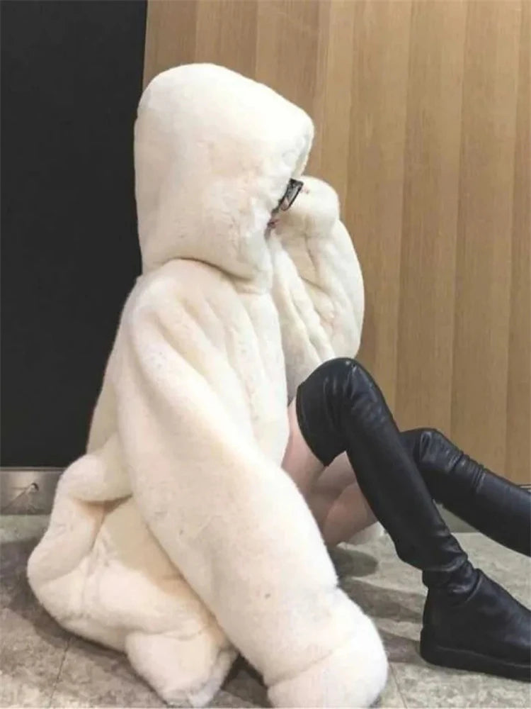 Hooded Warm Loose Fur Jackets