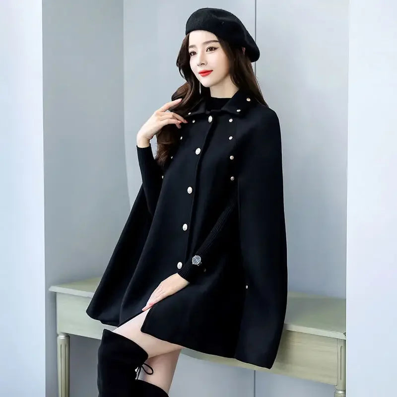 Winter Warm Scarf Women woolen coat