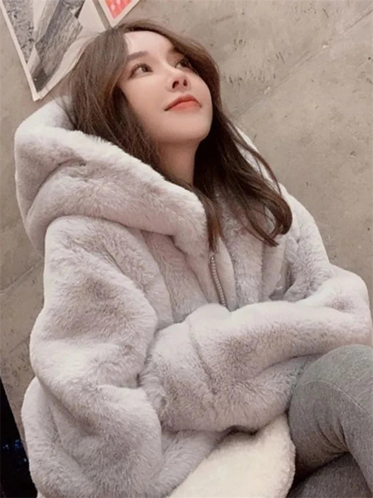 Hooded Warm Loose Fur Jackets